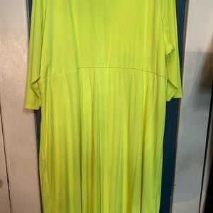 Torrid Neon Green High- Low Dress Size 6